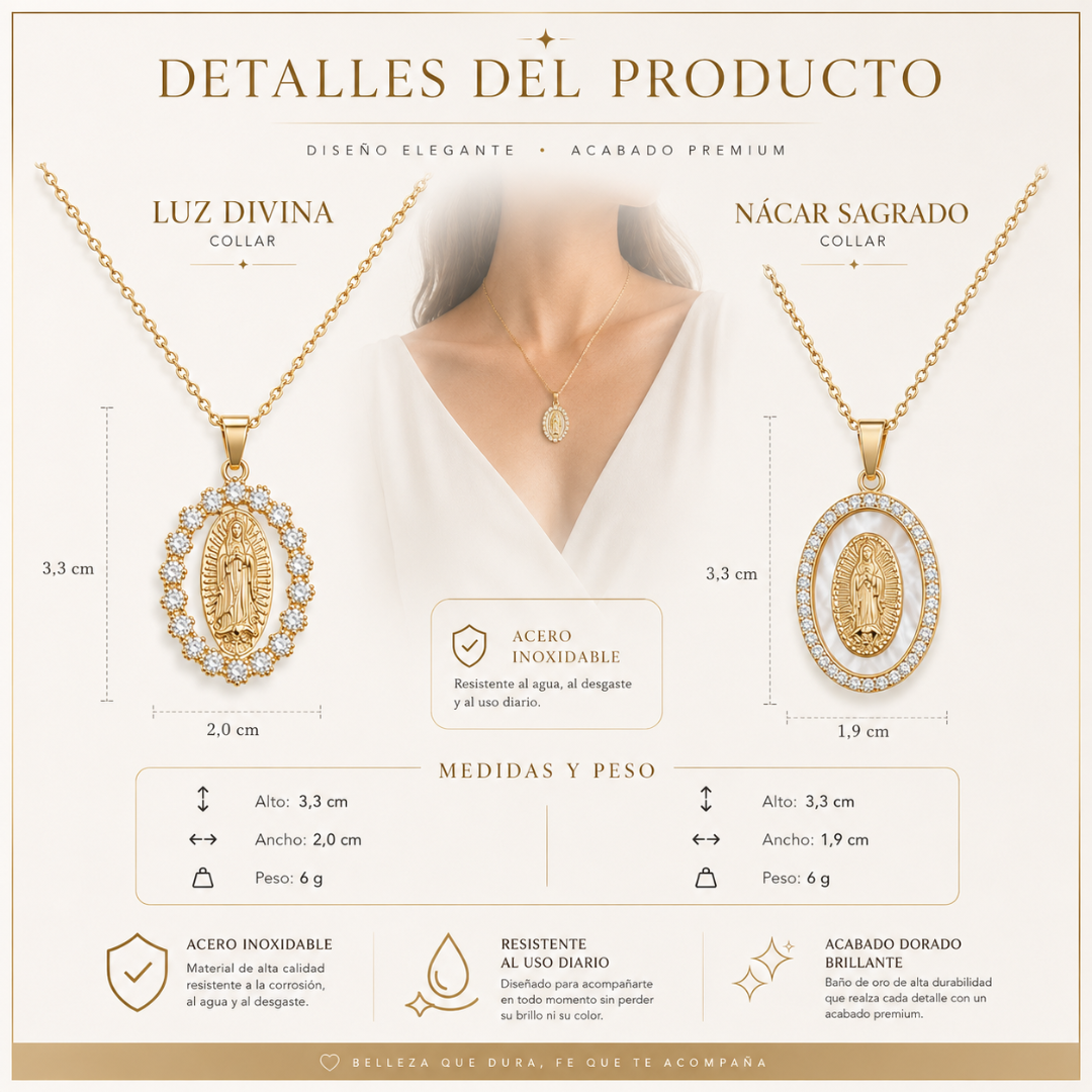 Medalla de la Virgen | Collar de Fe